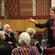 Bishop Katharine moved into the gathering to engage with her questioners.
