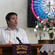 The Rev Jay Behan, Vicar of St Stephen's Shirley, preaching on hope to his congregation, which is meeting in a borrowed church.
