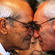 Archbishop Brown and the Rev Tom Poata, the Vicar of St Faith's, exchange a hongi after the special presentations.