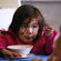 She may be contemplating the action elsewhere, but Tiaki Edwards appears to have a firm grip on her breakfast.