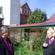 Bishops David and Victoria discuss options for housing the Community of the Sacred Name. The white structure is a lift tower.