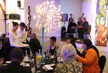 ACC members enjoy a taste of urban indigenous chic at the Tikanga Maori dinner.