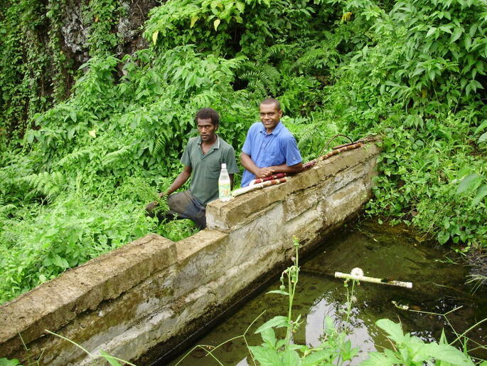 Andrew Duxfield took this shot during one of his Fiji field trips. He strove to bring clean water to remote Fiji villages. 