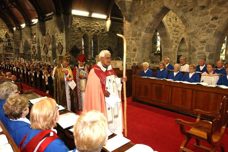 Archdeacon Tikituterangi Raumati was installed as the Cathedral Kaumatua - the first, it's believed, in the country. 