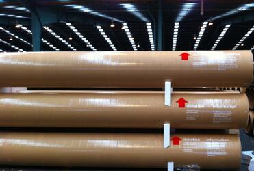 Cardboard tubes which will hit the road to raise funds for Christchurch's Transitional Cathedral.