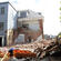 Early phases of the demolition of the Statham building at the Cathedral Grammar School.