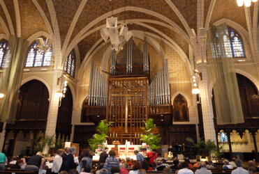 The interior of Central Lutheran, Minneapolis.