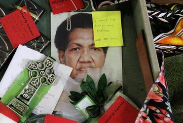 Recently departed, and dearly missed - one of the Tikanga Pacifica visitors chose to honour her mum.