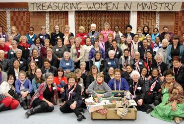 Some of the women gathered for the 2012 Women in Ministry provincial hui, which is being held at St John's College in Ak.
