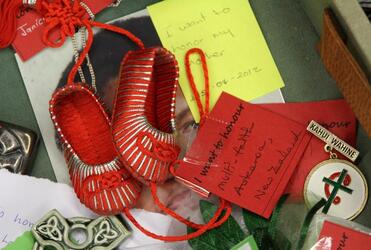 Tiny, exquisite, Chinese children's shoes - and a wish to honour multi-faith Aotearoa New Zealand.