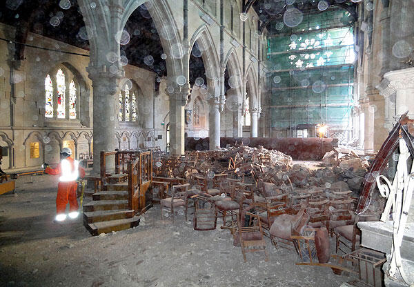 Inside the nave of ChristChurch Cathedral. Photo: The Press