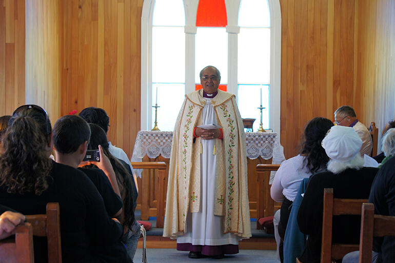 Archbishop Brown Turei recalls his Sunday School days, which were spent in the church he was rededicating.