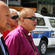 Canon Andy Joseph, Stacey Hakaraia and Bishop John Gray begin their karakia as they move towards the cathedral.