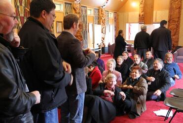 Young people and an Archbishop at the prow, the good waka Anglican commits itself to trans-oceanic voyaging...