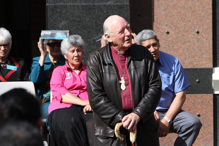 Bishop George Connor, who was the lead speaker for the tangata whenua.