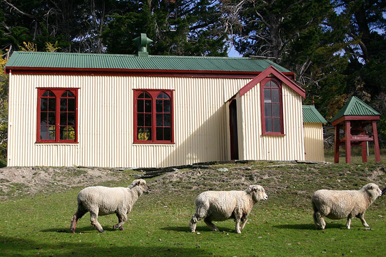 Rural survey? Church of St Alban the Martyr, St Bathans, Central Otago.