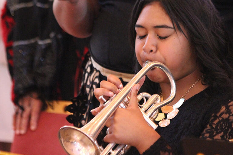 Women in ministry - and young women in the brass band.