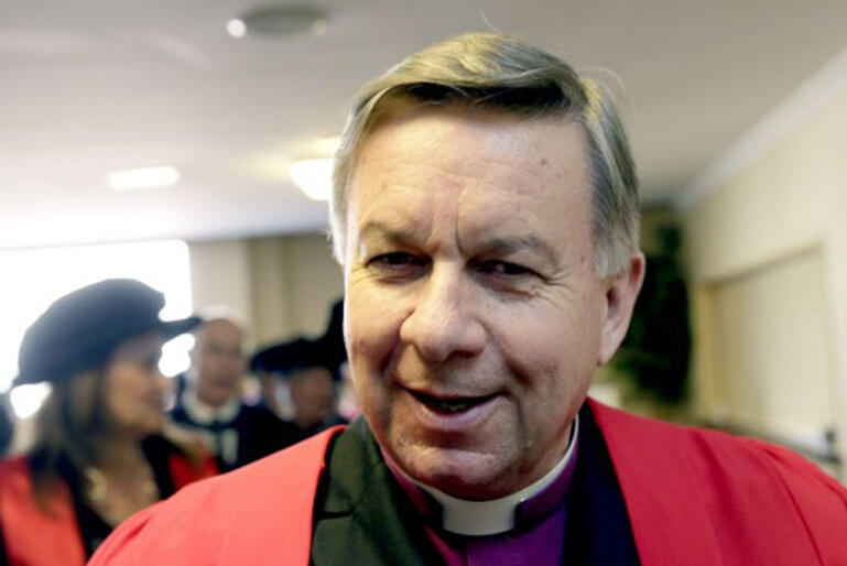 Archbishop Sir David Moxon: humbled and surprised.
