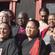 Bishop Victoria Matthews and Archbishop John and Margaret Sentamu join the waiata team at Te Wai Pounamu.
