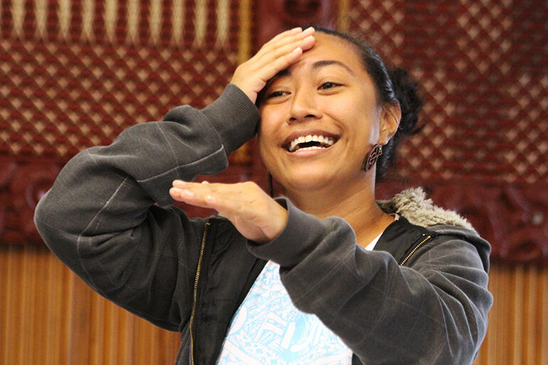 Rosa Filoi, from Samoa, brought video greetings from all across Polynesia. Rosa Filoi, from Samoa, brought video greetings from all across Polynesia.