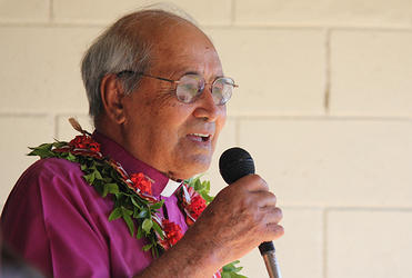 Archbishop Brown Turei responds to the welcome extended to the bishops at St Andrew's School.