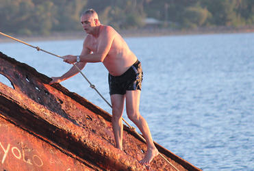 Bishop Jim White scales Mt Everust.