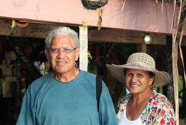 Bishop Ngarahu Katene and his wife Kamana.