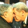 John Tapene, of Auckland, exchanges the hongi with Napi Waaka, of Tainui, The welcome is complete. 