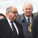 Sir Anand Satyanand waits to enter the church. Behind him is Don McKinnon, the former Deputy PM and Commonwealth Secretary General.