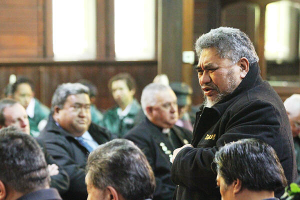 Sunnah Thompson was the first speaker for the Tainui ope.