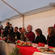 "And when you see the Queen - can you ask her if we can have our land back?" Bishop John's quip draws gales of laughter.