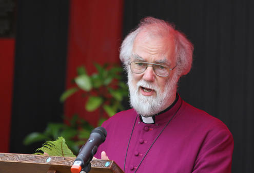Archbishop Rowan preaches at Te Hepara Pai.