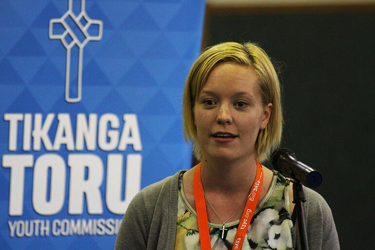 That's Kristy Boardman, who is the Chairperson of the Tikanga Toru Youth Commission. That's Kristy Boardman, who is the Chairperson of the Tikanga Toru Youth Commission.