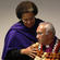 Sereima Lomaloma, the Secretary of the Diocese of Polynesia, affirms her new Bishop and boss with a lei.