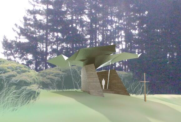 An artist's impression of The Interpretive Centre, which has been designed by Cheshire Architects.