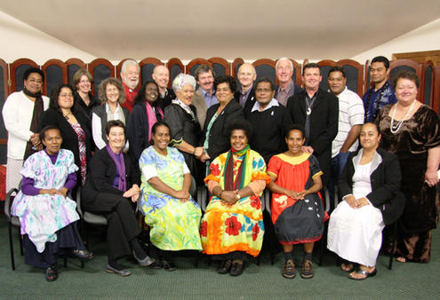 The people who came from across the Pacific and from the UK for the IAFN consultation on violence and the family.