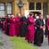 Catholic and Anglican bishops gather at Lambeth Palace to await the arrival of the Pope on September 17. Photo, Chris Ison/PA Wire)