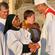 The Bishop of Kingston, Dr Richard Cheetham, congratulates Sr Veronica. Kingston is an episcopal area within the Diocese of Southwark.