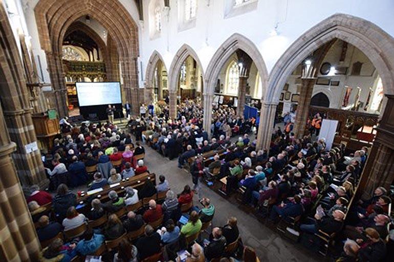 'Catching Sight' participants gather at Leicester Cathedral to monitor Fresh Expressions.
