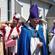 Archbishop Philip Aspinal (left) of Brisbane, Archbishop David Moxon and Bishop Tom Brown at Rangiatea, in Otaki, in 2008.