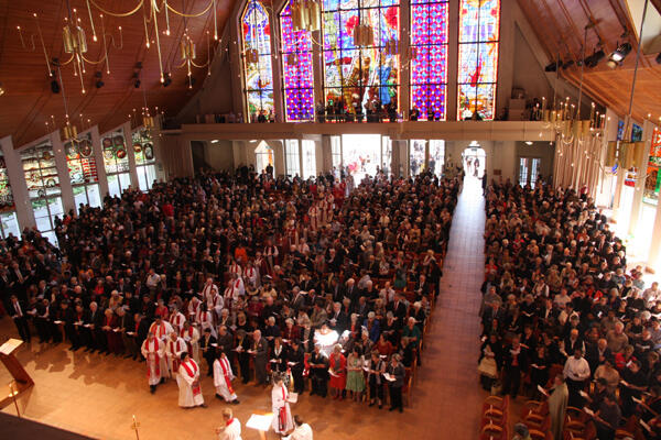 Holy Trinity Cathedral, Parnell, is packed for the ACC's opening Eucharist.