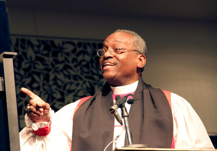 Bishop Michael Curry: won by a landslide among the bishops.