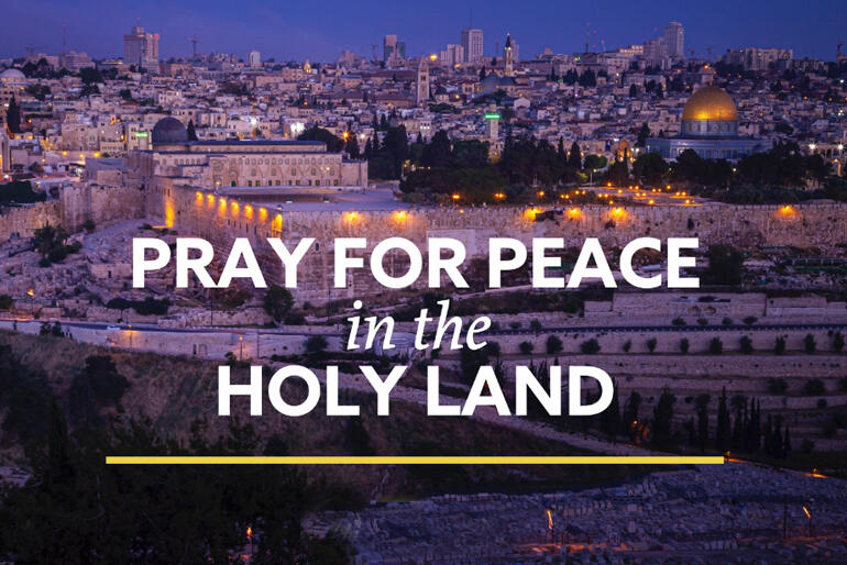 Churches around the Anglican Communion have been asked to fast and pray for peace in the Holy Land today.
