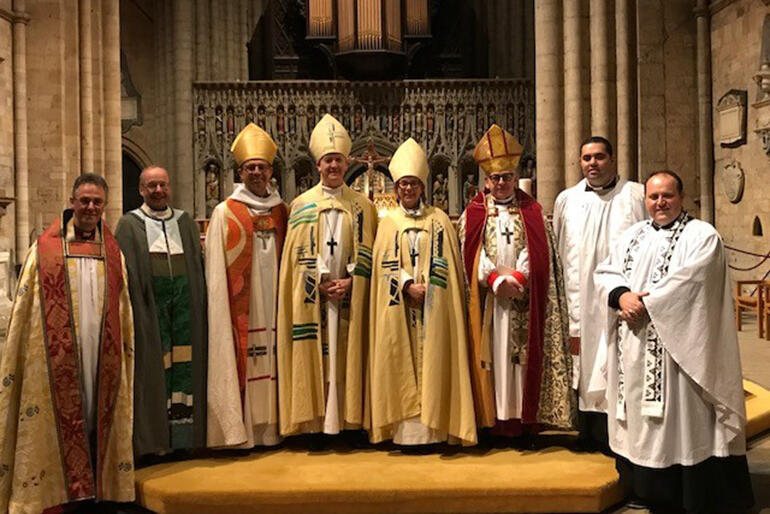 The Bishop of Leeds, the Rt Rev Nick Baines, alongside the new Bishop of Ripon. Leeds contains five episcopal areas, including Ripon. The Bishop of Leeds, the Rt Rev Nick Baines, alongside the new Bishop of Ripon. Leeds contains five episcopal areas, including Ripon.
