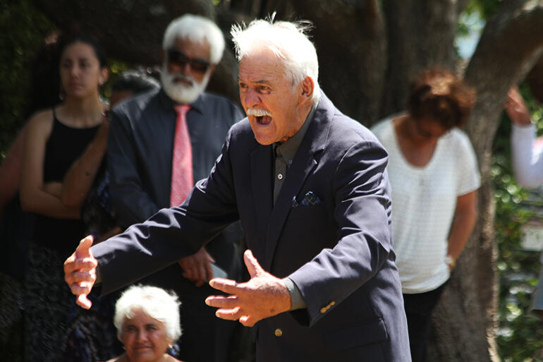 Presbyterian minister and former prison chaplain Nehe Dewes at Rongomaianiwaniwa. Presbyterian minister and former prison chaplain Nehe Dewes at Rongomaianiwaniwa.