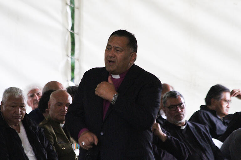 Bishop Kito Pikaahu, who spoke on behalf of Te Pihopatanga.