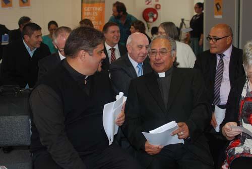Rev Don Tamihere chats with the Ven Dr Te Waaka Melbourne who has spent the last 13 years as a volunteer on the reformatting project