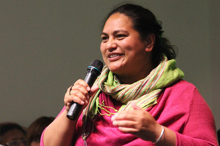 Meet Ruihana Paenga. She's the Youth Enabler for Te Tairawhiti, and she led the Kahui Rangatahi session on Saturday evening.