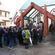 Filing into Tatai Hono marae through the new entranceway.