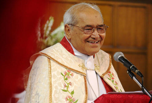 Archbishop Brown Turei delivering his kauwhau.